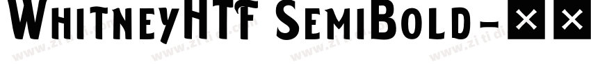 WhitneyHTF SemiBold字体转换